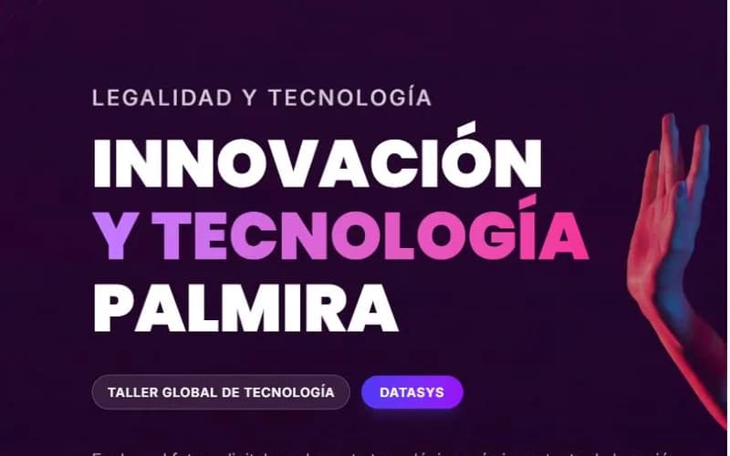 Captura del sitio web Conectando Ciencia y Tecnología